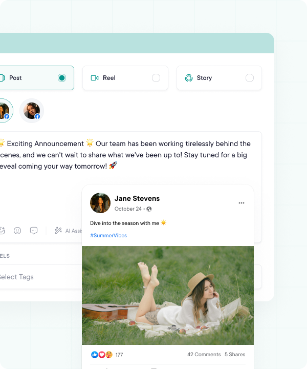 Customizing & Scheduling Interface