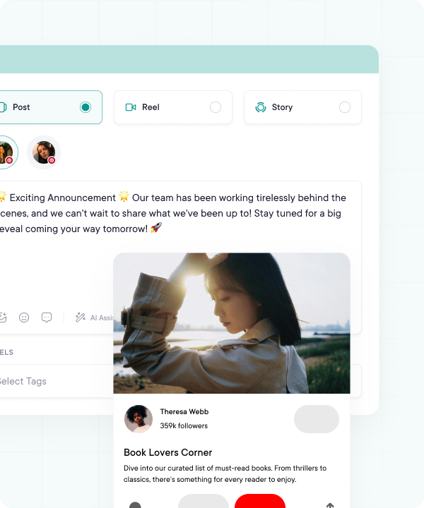 Customizing & Scheduling Interface