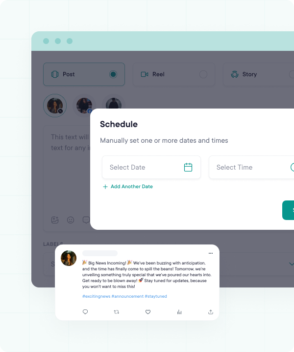 Bluesky composer and scheduling preview