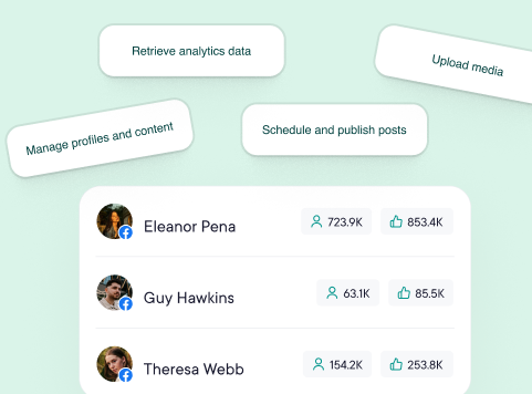 Public API: analytics, profiles, and scheduling capabilities